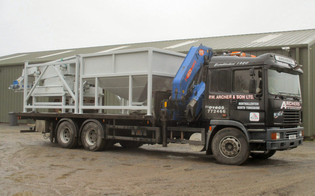 Wood pellet hopper, screen and sizing unit for the biomass industry