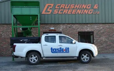 New salt storage and feed hopper sold to TASK-IT of Harrogate