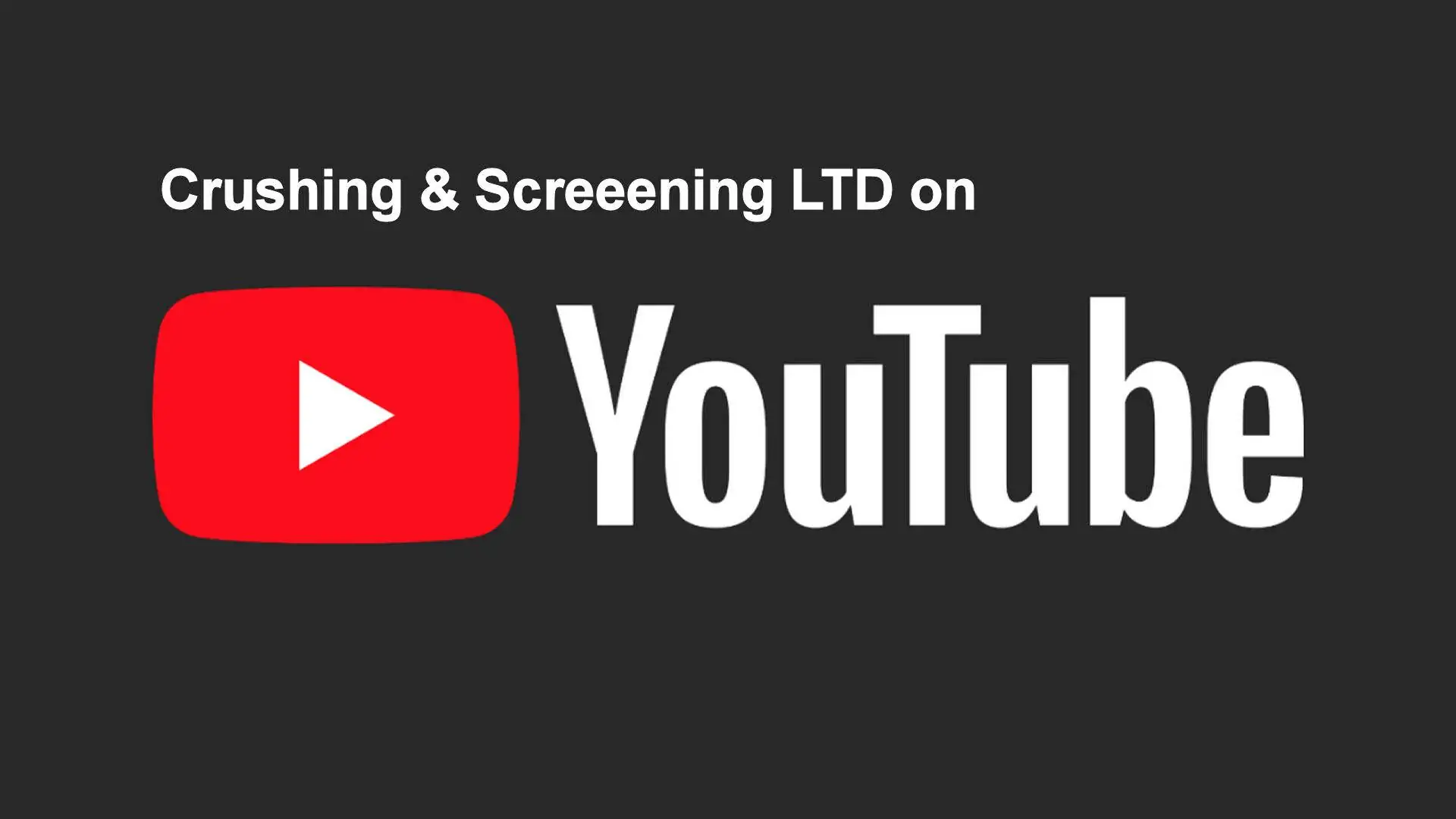Product gallery - Crushing & Screening Ltd YouTube Channel