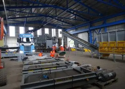 Waste management plant site installation