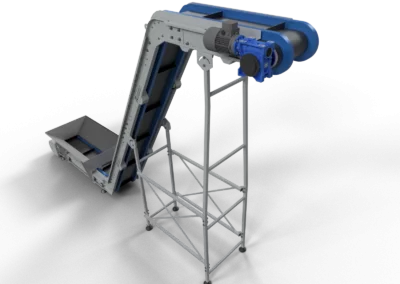 Swan neck conveyor