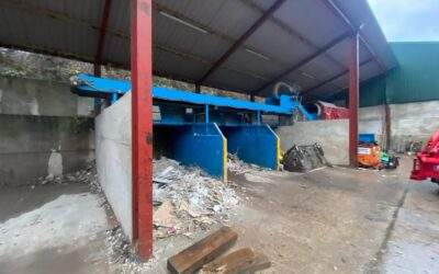Used – Complete skip waste sorting line